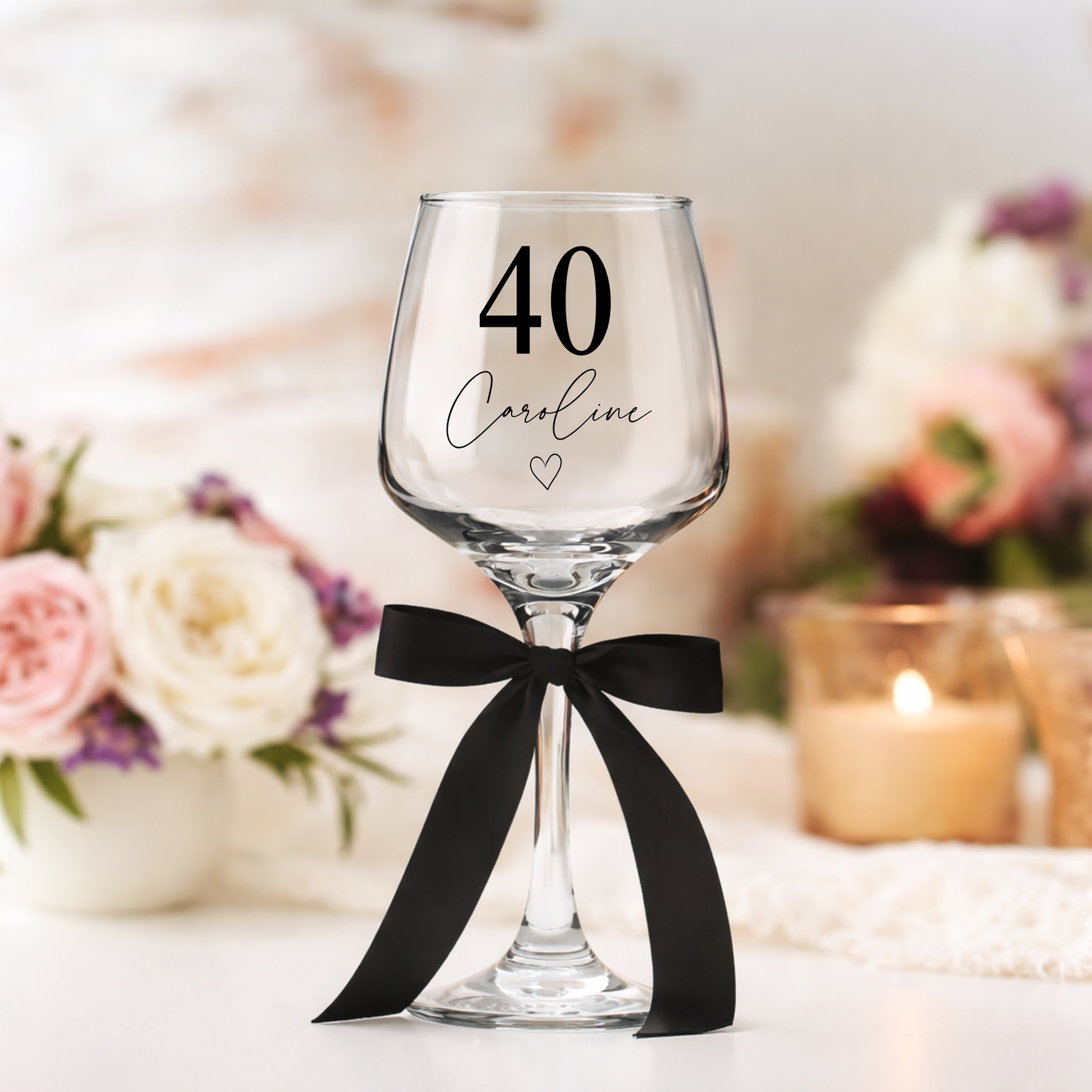 Personalised birthday gift with name and age custom design