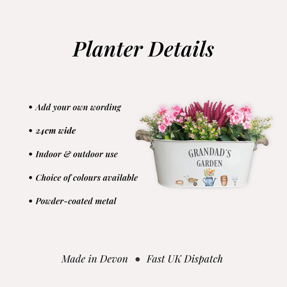 Personalised Grandad Planter - Father's Day Garden Gift