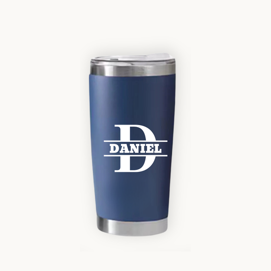 Personalised Tumbler – Classic Initial with Name (A–Z)