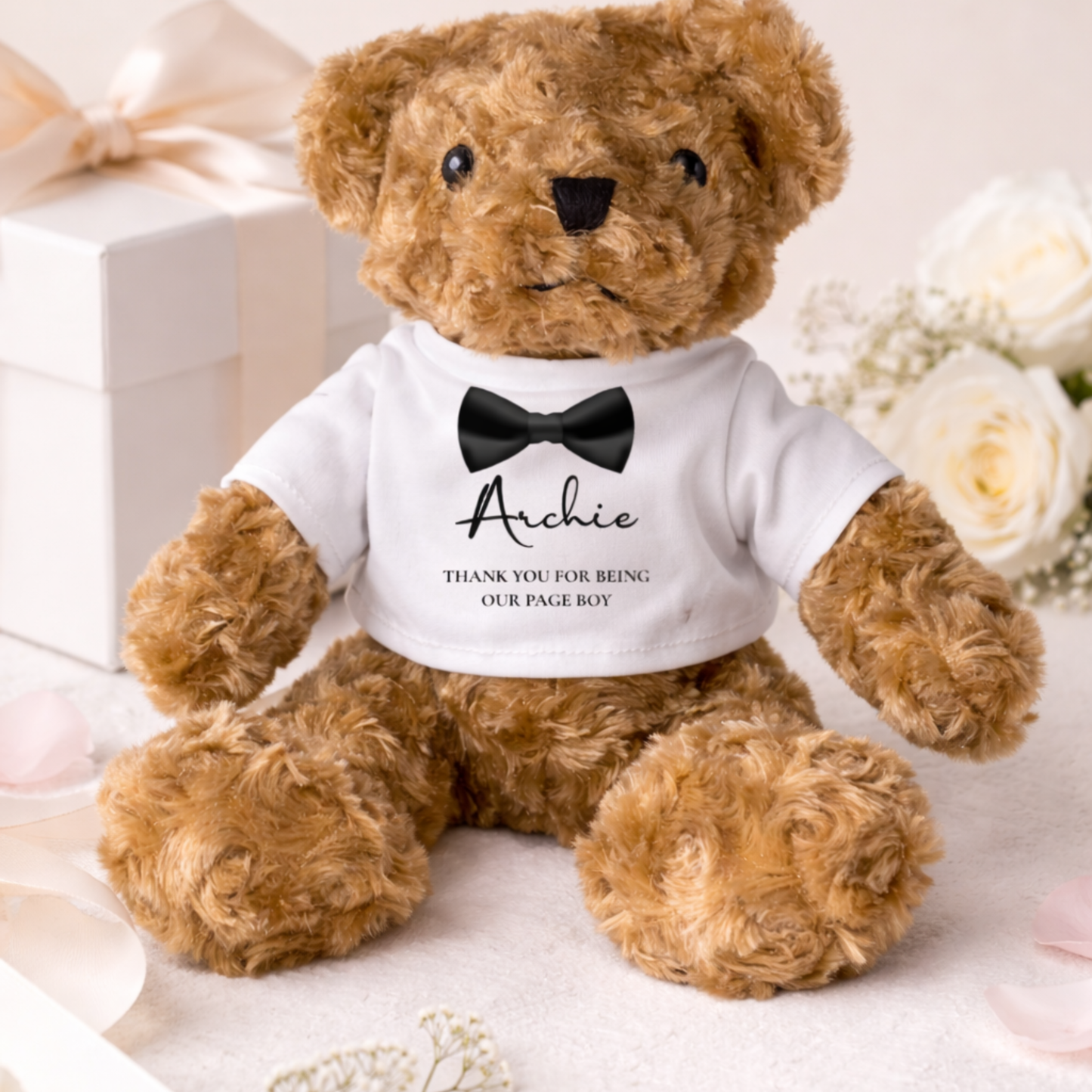 Personalised Thank You For Being My Page Boy Teddy Bear Gift