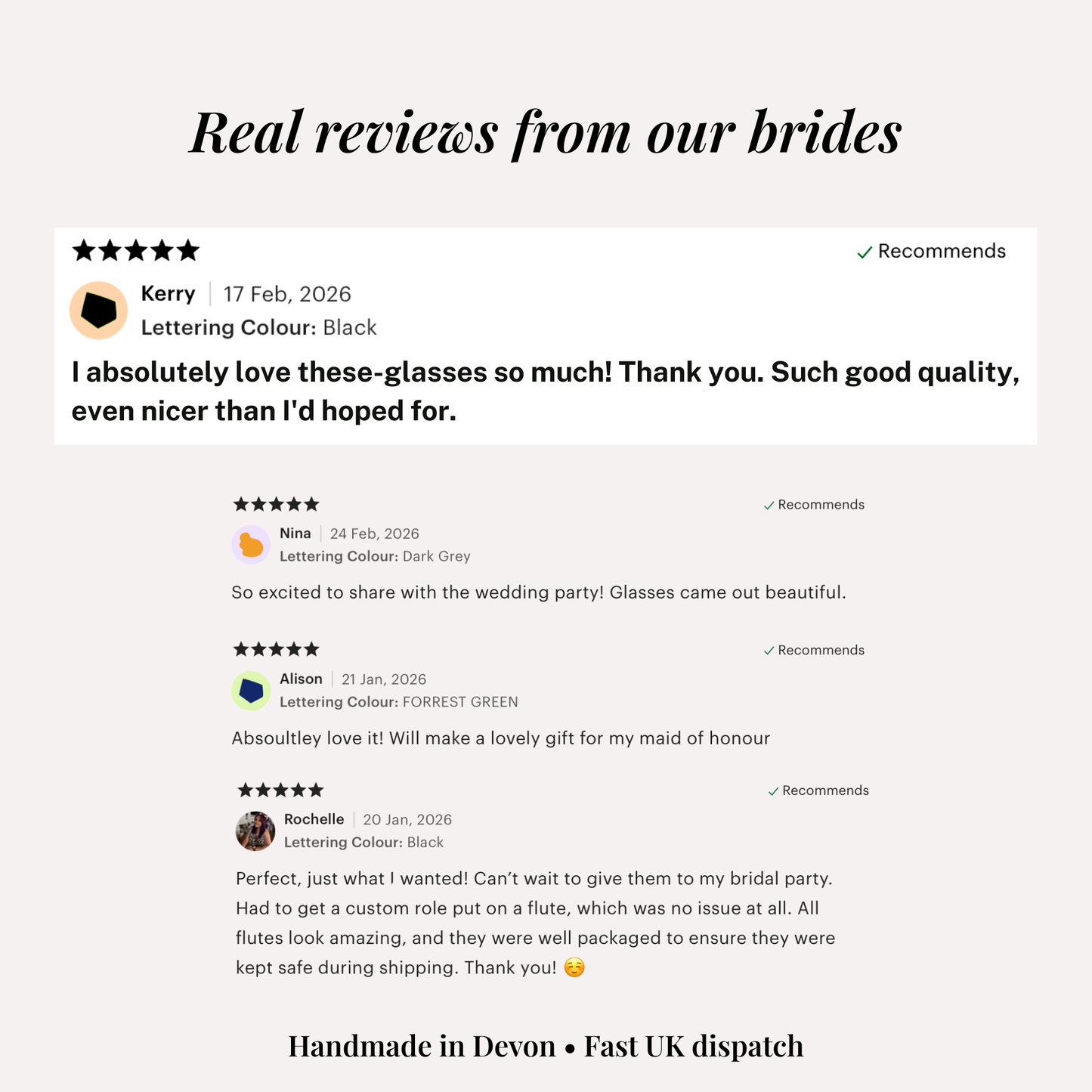 Personalised Bridesmaid Champagne Flute – Proposal, Wedding or Thank You Gift