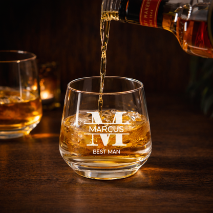 Personalised Whiskey Glass - Choose Your Deign