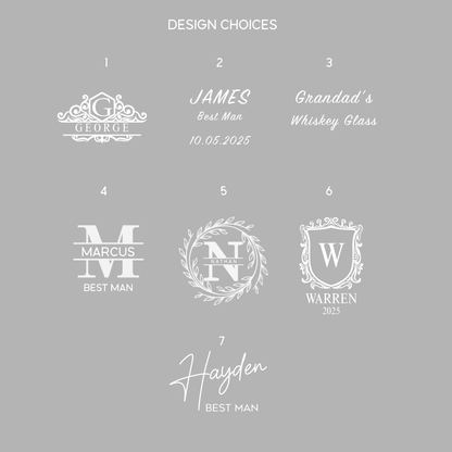 Personalised Whiskey Glass - Choose Your Deign