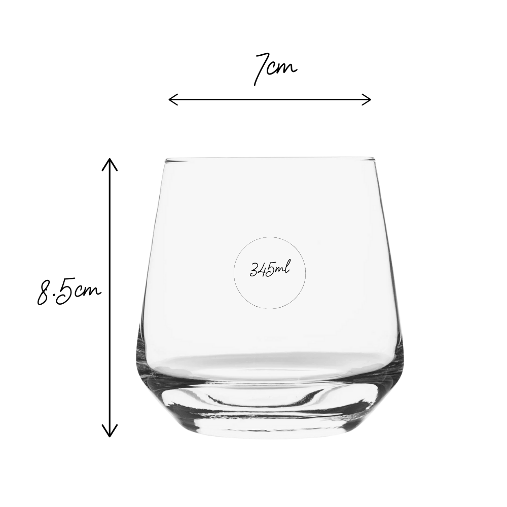 whiskey glass dimensions