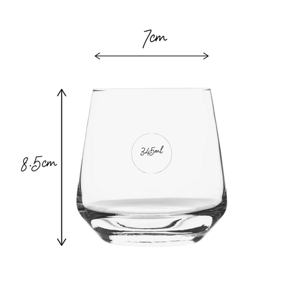 whiskey glass dimensions